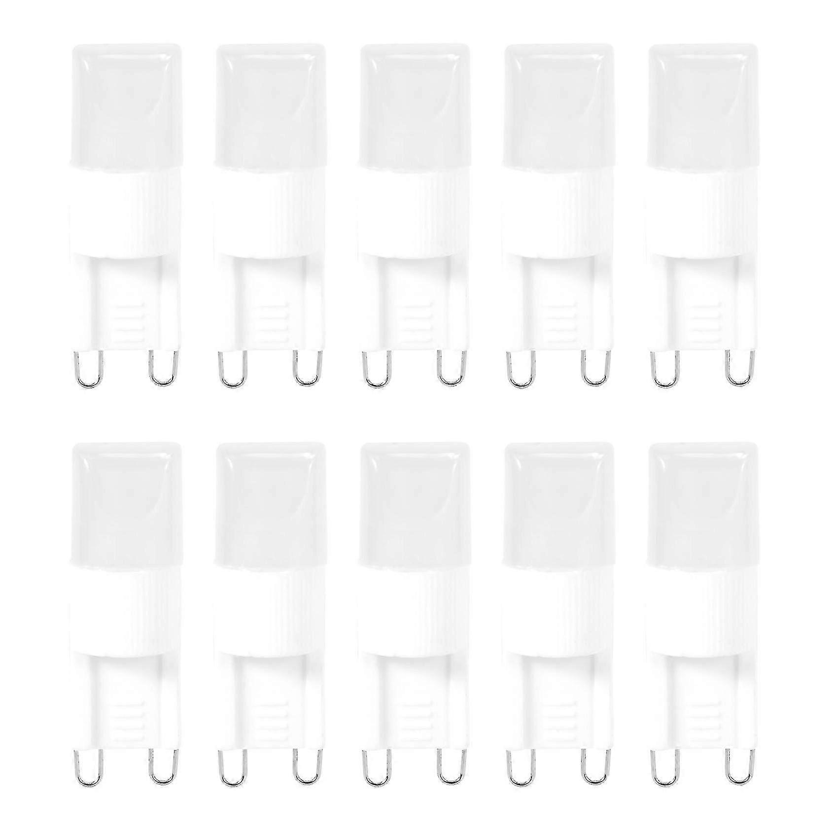 Packung Mit 10 G9-led-lampen, 1 W, Hohe Leistung, Warmweißes Licht (3500 K)