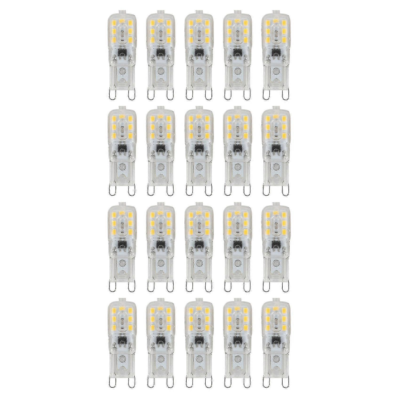 G9 Dimmbare 5w Warmweiße Led-lampe Ac220-240v, 20er-packung.