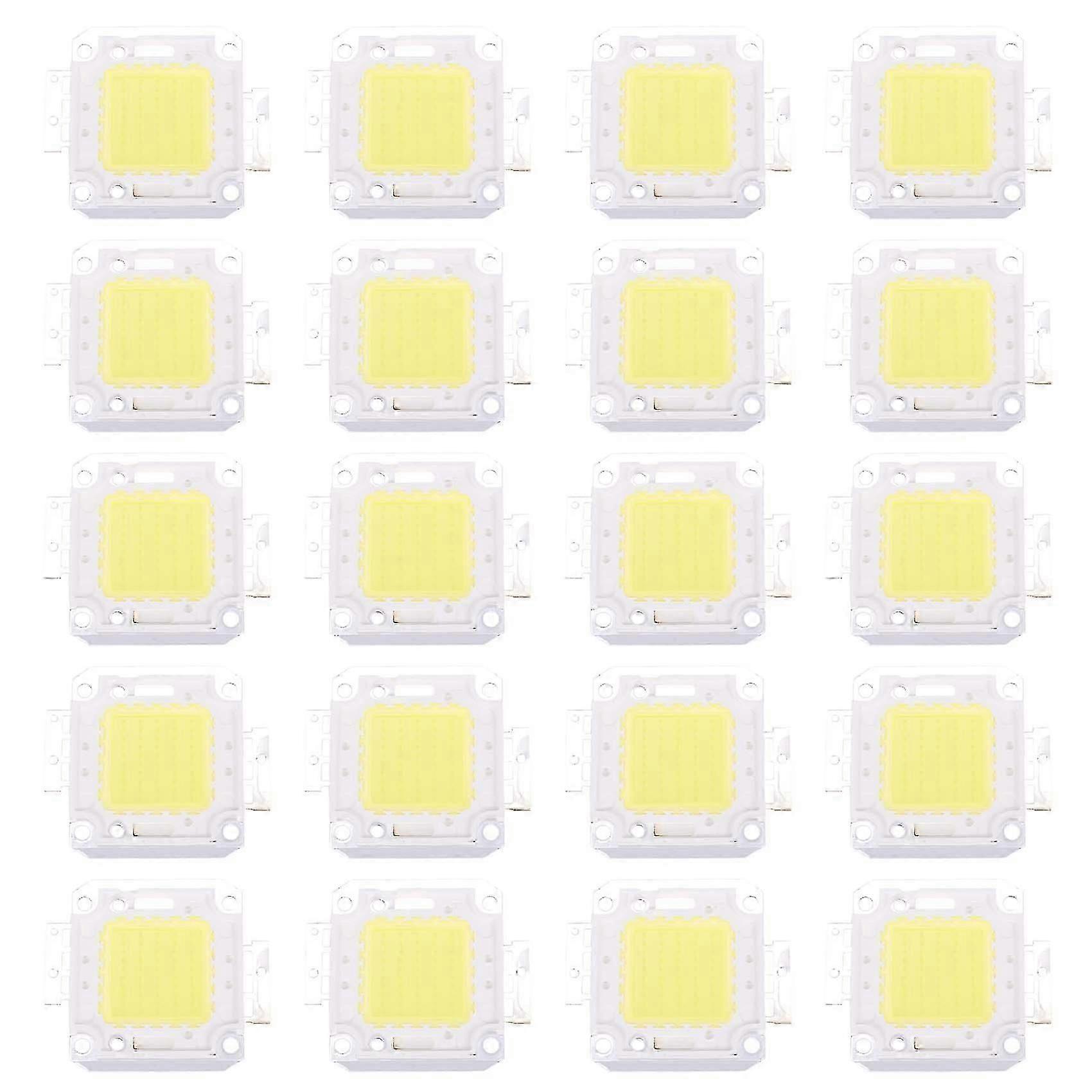 Hochleistungs-led-lampen (50 W), 3800 Lm, Kaltweiß (6500 K), 20er-packung Für Diy-beleuchtung
