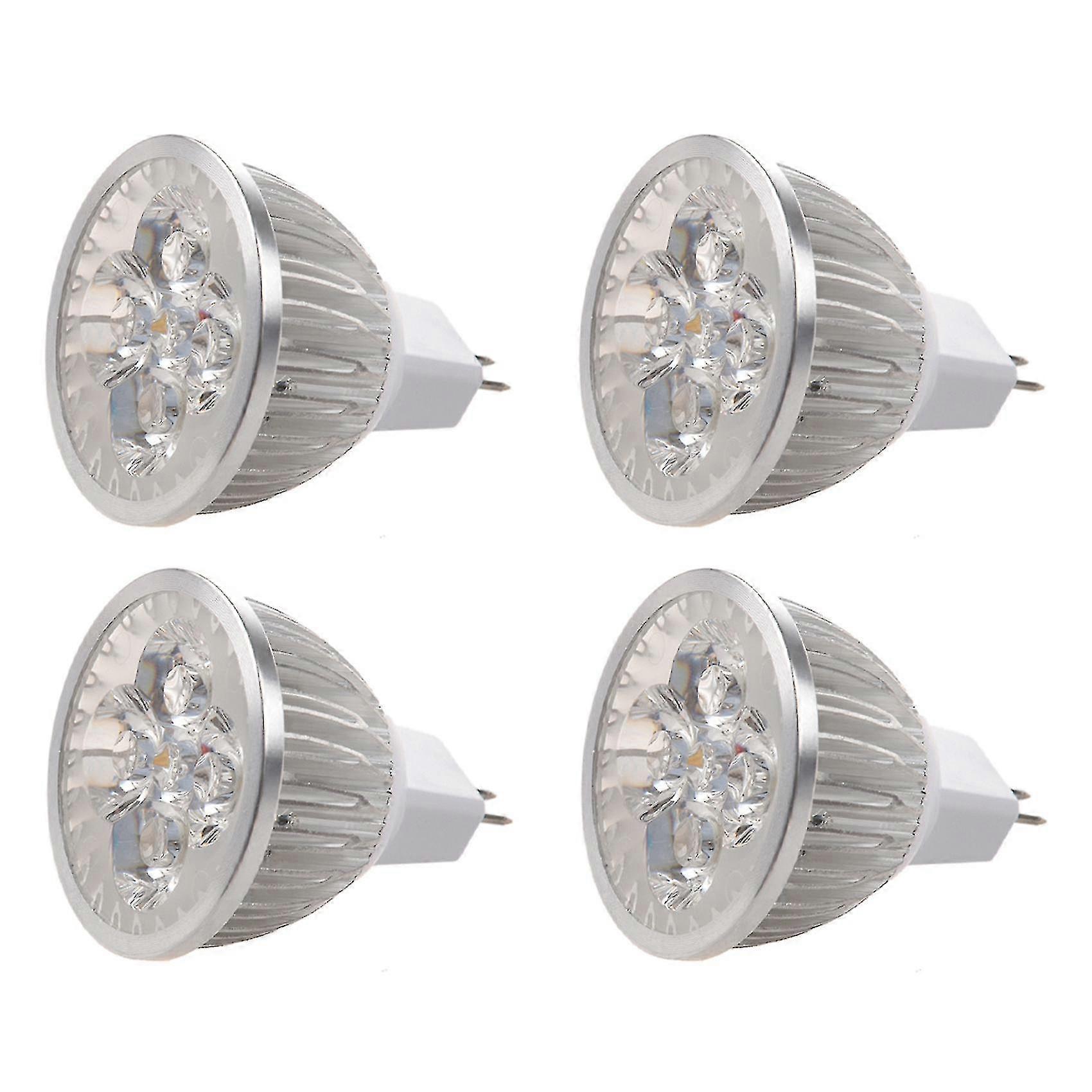 4er-pack Gu5.3 Mr16 12v 1w Warmweiße Led-spotlampen