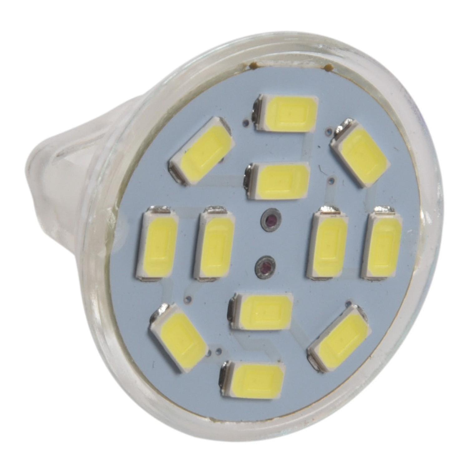 Gu4 (mr11) 6w Led-flutlicht, 12 Smd 5730/570 Leds, 12v Dc, Weiß (verwicklungsfrei) - Yuhao