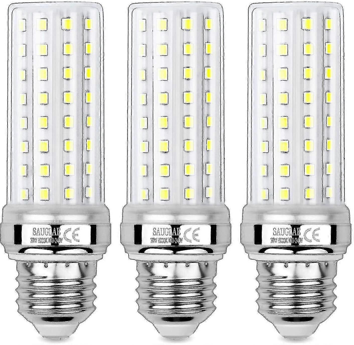 3er-pack Led-maiskolbenlampen, 20 W (entspricht 150 W), Kaltweiß (6000 K), E27-schraubsockel