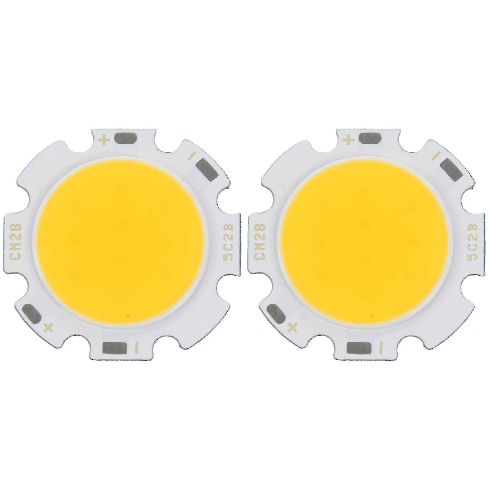 2er-pack Runde 5-w-cob-led-lampen, Ultrahell, Warmweiß, 15–17 V Dc – Yuyu