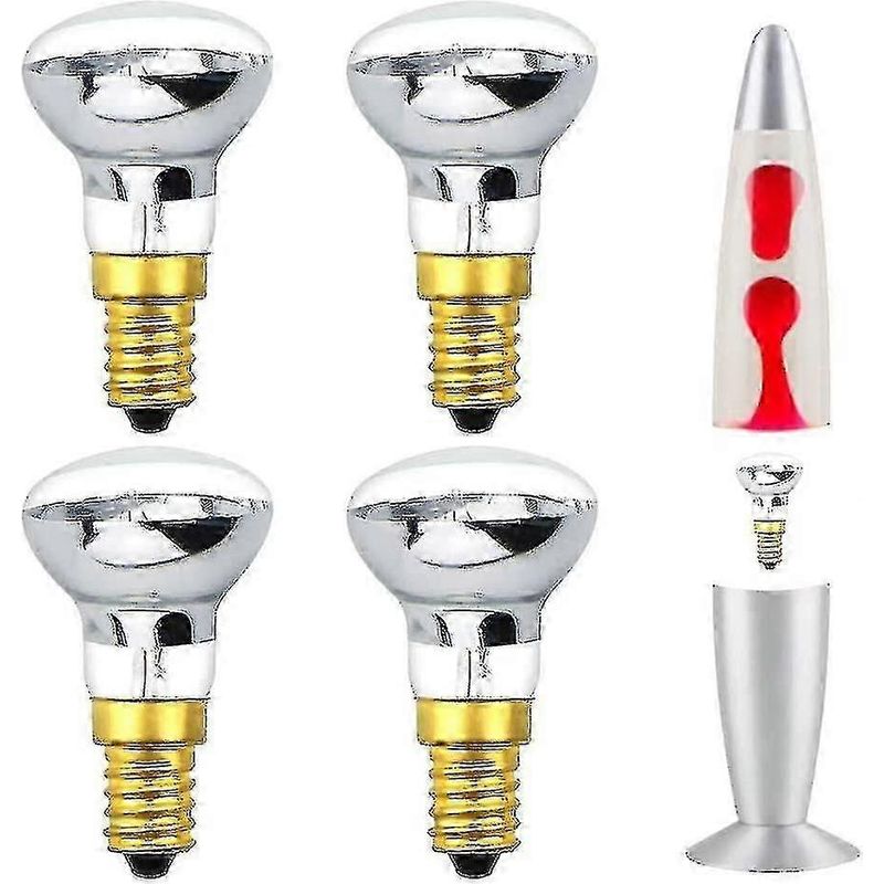 25w E14 R39 Warmweiße Lavalampe, Reflektor, Spot (4er-pack)