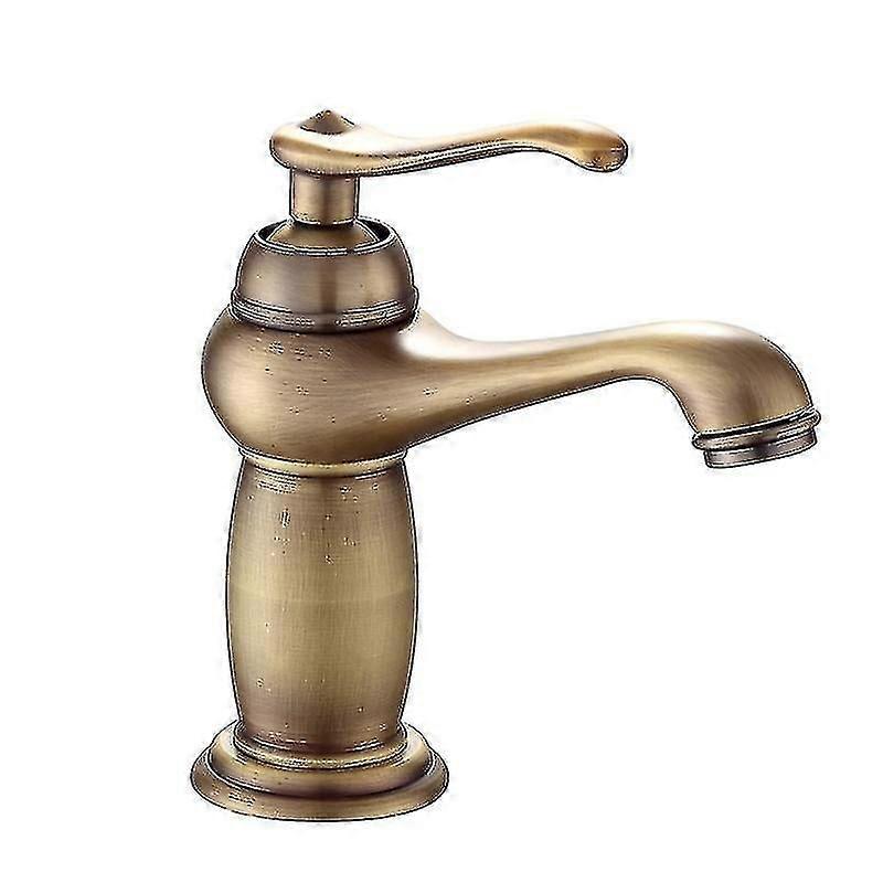 Antiker Waschtischmischer Aus Massivem Kupfer, Luxuriöses Europäisches Design.