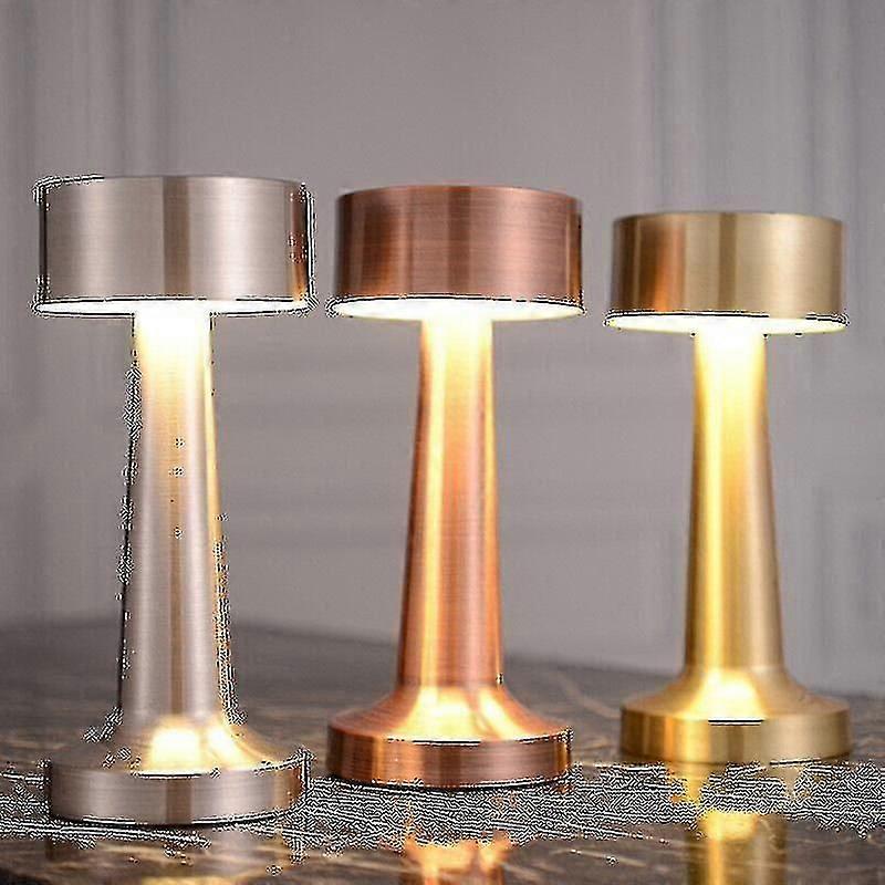 Wiederaufladbare Vintage-led-tischlampe, Tragbares, Warmes Licht Für Zuhause
