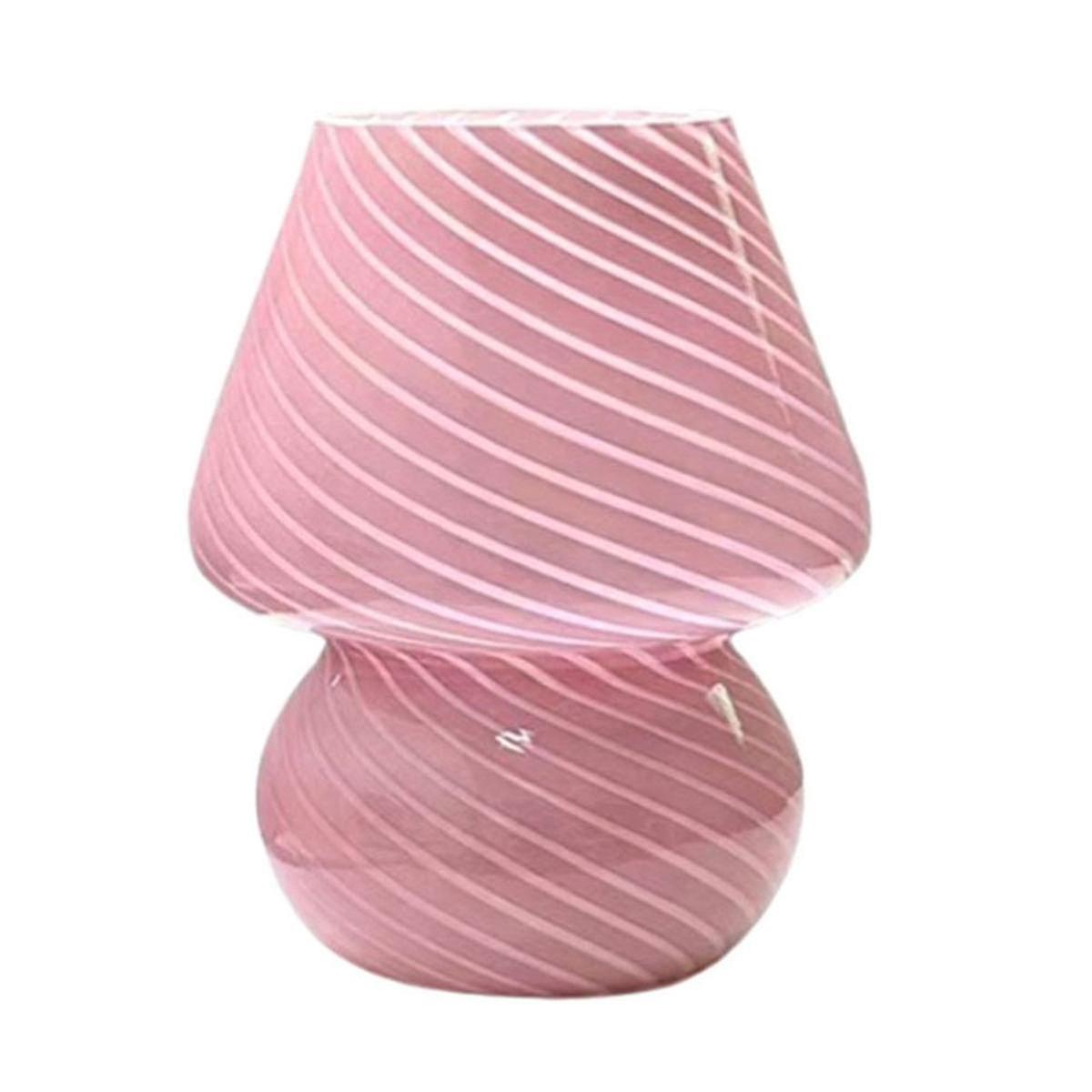 Pilzförmige Led-glas-schreibtischlampe, Schlafzimmer-tischlampe, Kinderzimmer-nachttischlampe, Dekorative Schreibtischlampe - Yuyu