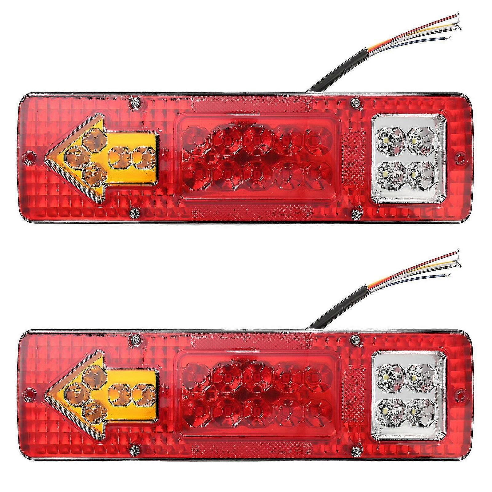 Set Mit 2 12v Led-rückleuchten Für Lkw-anhänger, Signal- Und Positionsleuchten