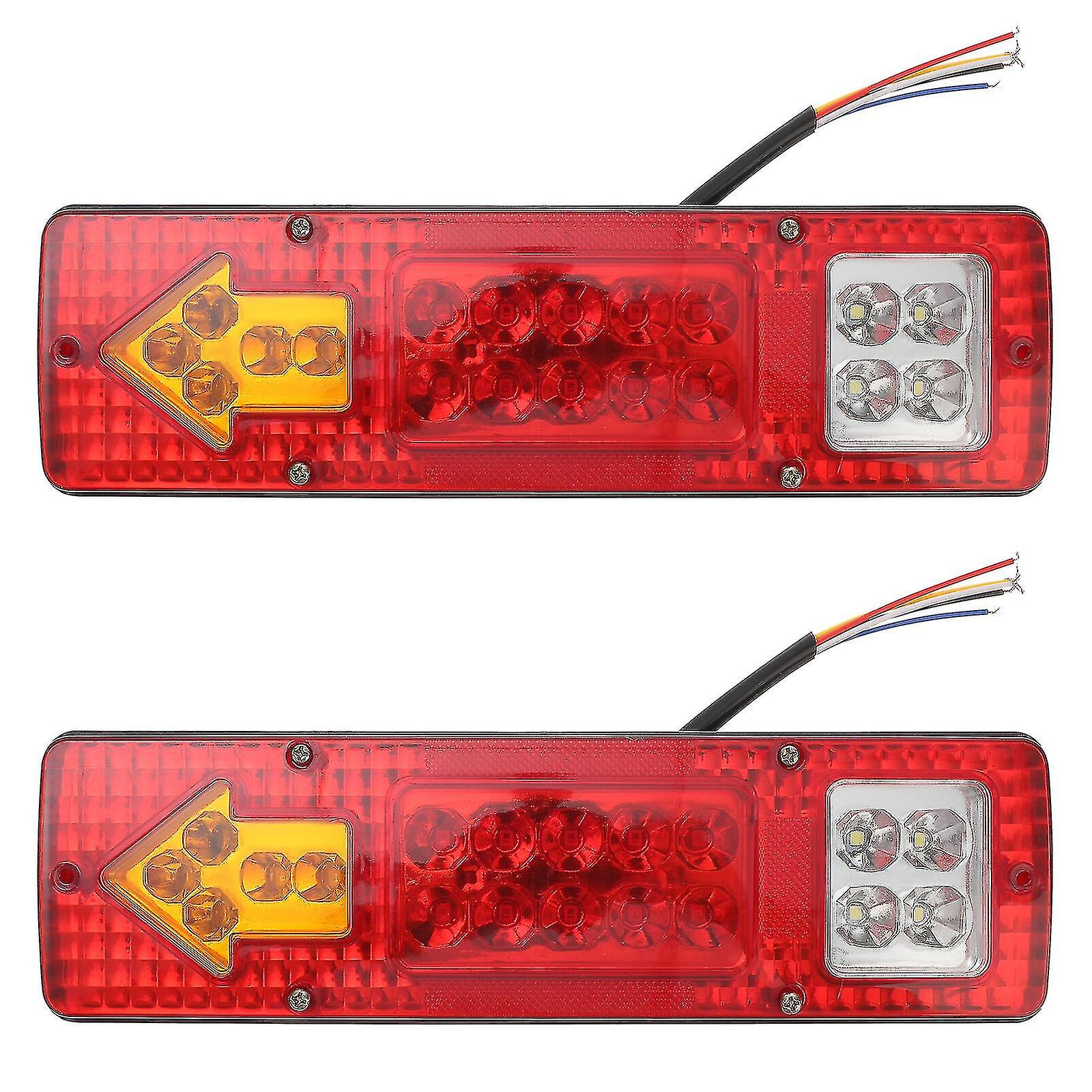 Set Mit 2 12v Led-anhänger-rückleuchten, Signalleuchten Für Lkw Und Anhänger - Yu
