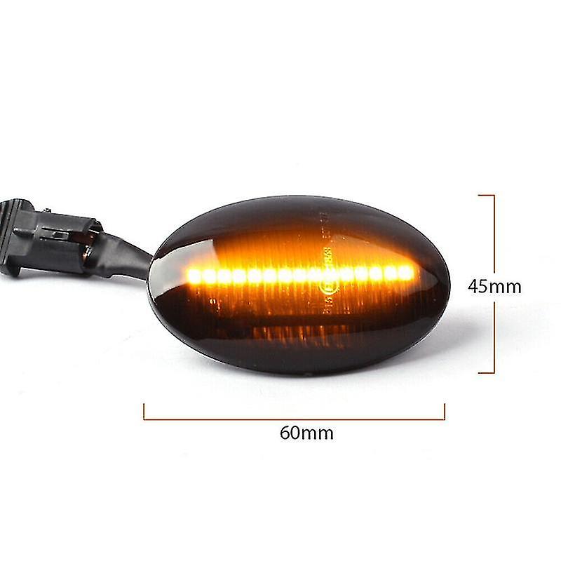 Satz Mit 2 Dynamischen Led-seitenmarkierungsleuchten Mit Blinkern Für Opel Corsa B, Corsa C, Astra F, Combo B Und Combo C -hy