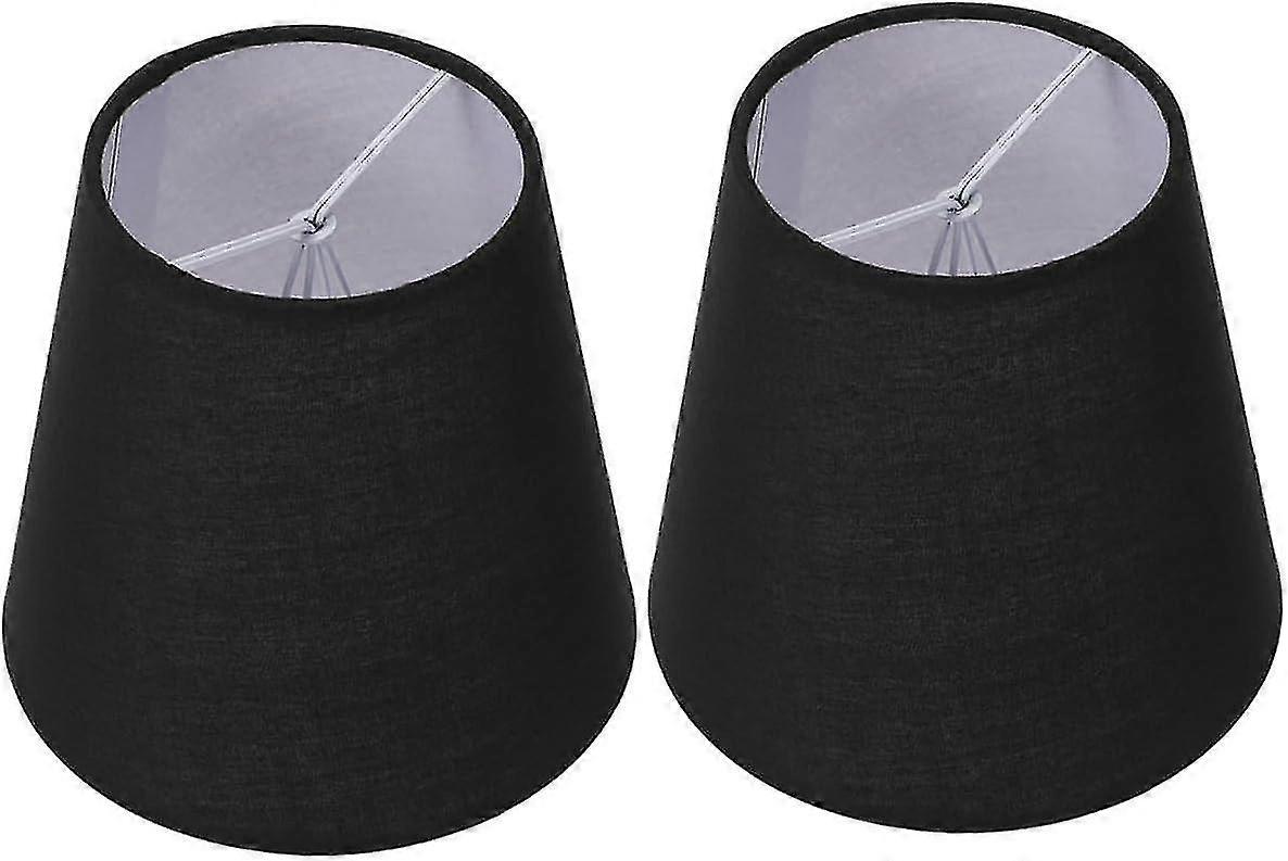 Stofflampenschirm, Set Mit 2 Kleinen Klemmlampenschirmen Für Tischlampen Mit Deckenbefestigung