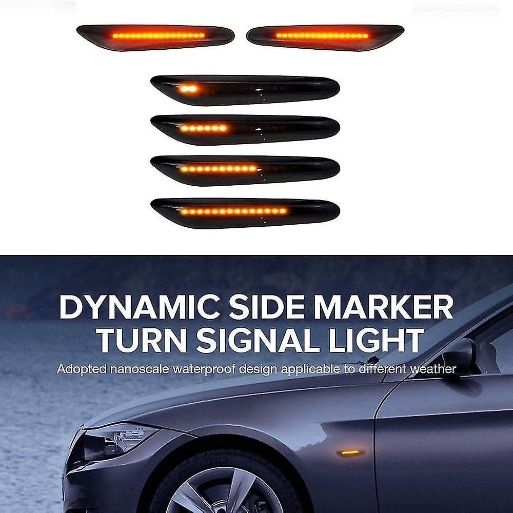 Satz Mit 2 Dynamischen Led-blinkern, Sequentielle Seitenmarkierungsleuchten Für - E46 E36 E60 E61 E90 E91-yu