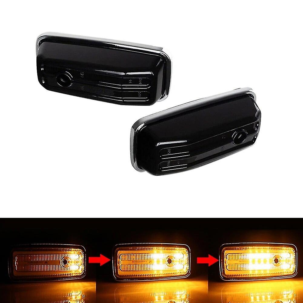 Led-seitenmarkierungsleuchten, Dynamische Blinker (gelb) Für Mercedes-benz W461, W463, G500, G550, G55, G63 Und G65 (1986–2002) – Hao
