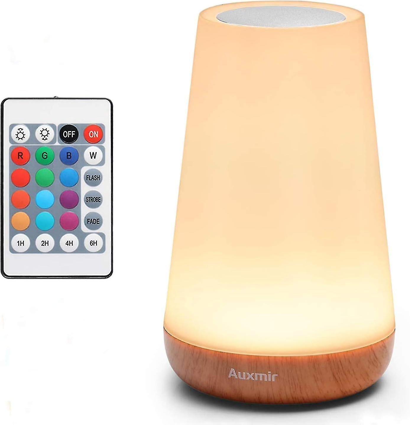 Led-nachttischlampe, Dimmbare Stimmungsleuchte Mit Warmweißem Licht, 13 Farben Und Farbwechselfunktion, Touch-nachtlicht Für Schlafzimmer, Wohnzimmer Und Büros