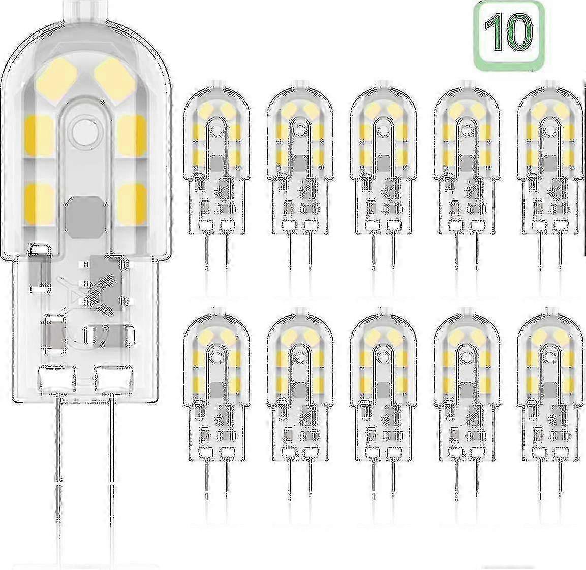 G4 Led-lampen 2w Warmweiß 3000k 200lm 12v Ac/dc (10er-packung)