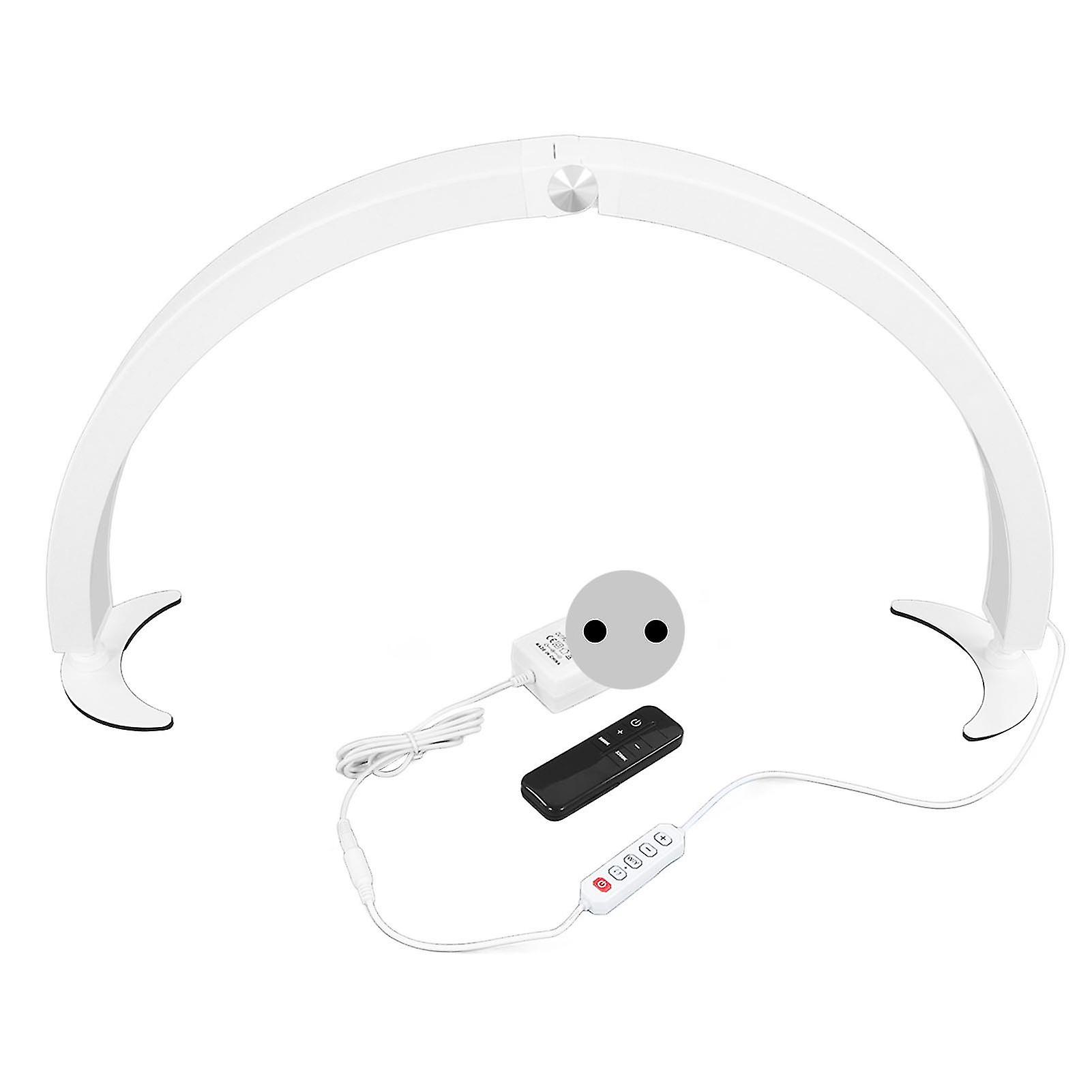 40-w-led-halbmond-schreibtischlampe, 71 Cm (28 Zoll), Mit Fernbedienung, 10 Helligkeitsstufen, 7 Farben Und Dimmer. Einstellbare Lichtstärke. 2000 Lm, 3200 K / 5600 K, 110 V / 240 V, Cremeweiß.