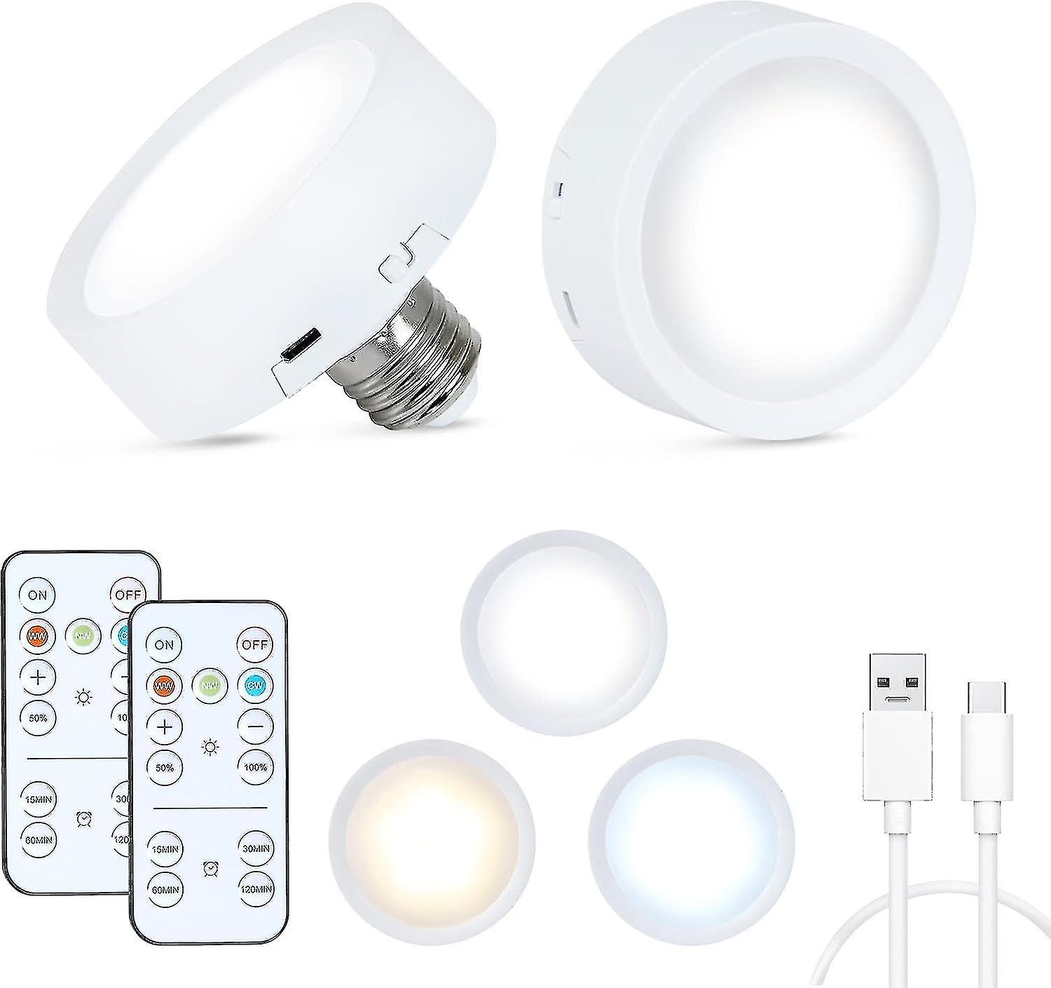 Set Mit 4 Batteriebetriebenen, Dimmbaren, Kabellosen Glühbirnen - Yuyu