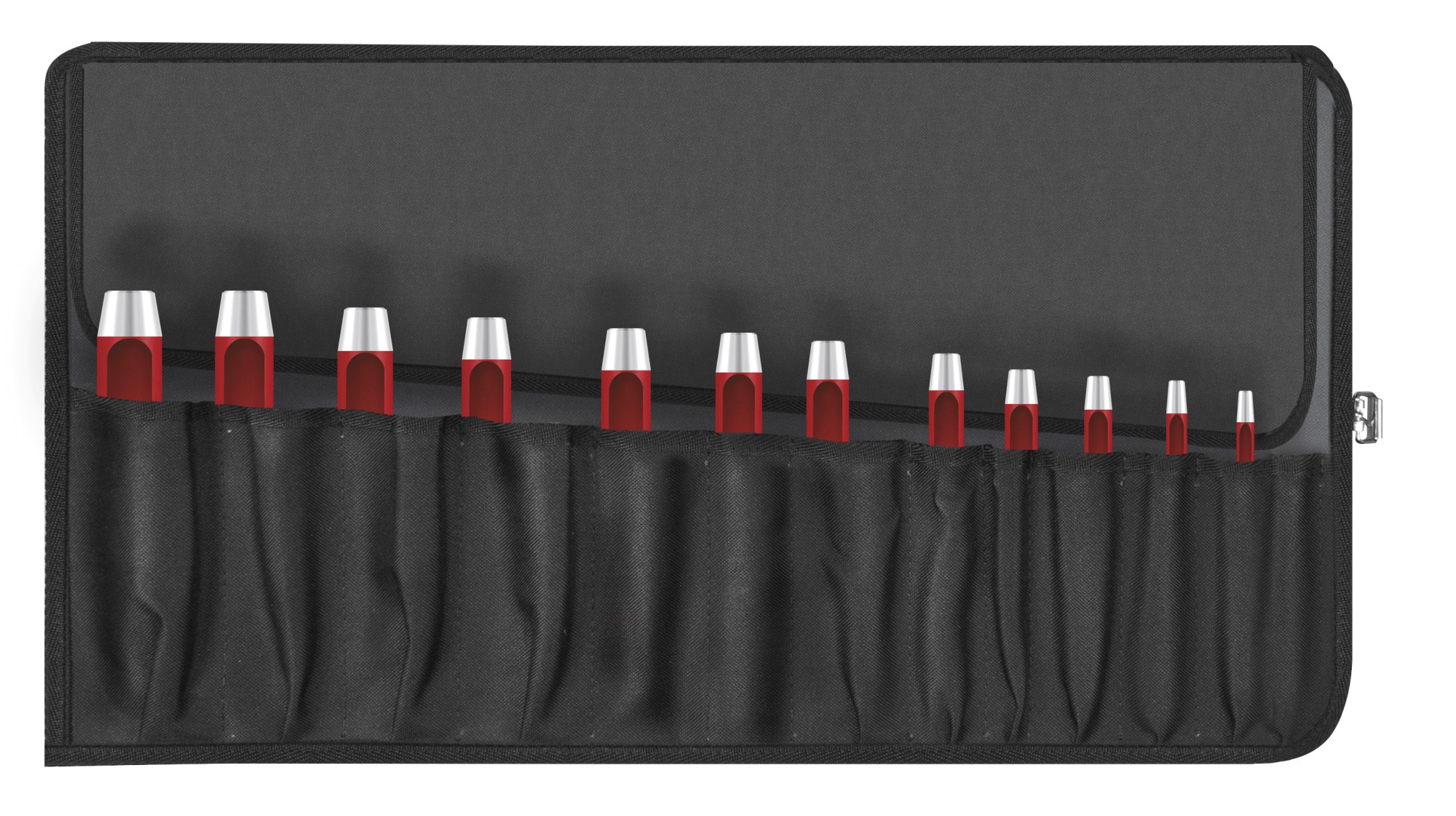 Satz Von 10 Paffrath Zylindrischen Lochstanzen Din 7200 Von 3 Bis 25 Mm Durchmesser.