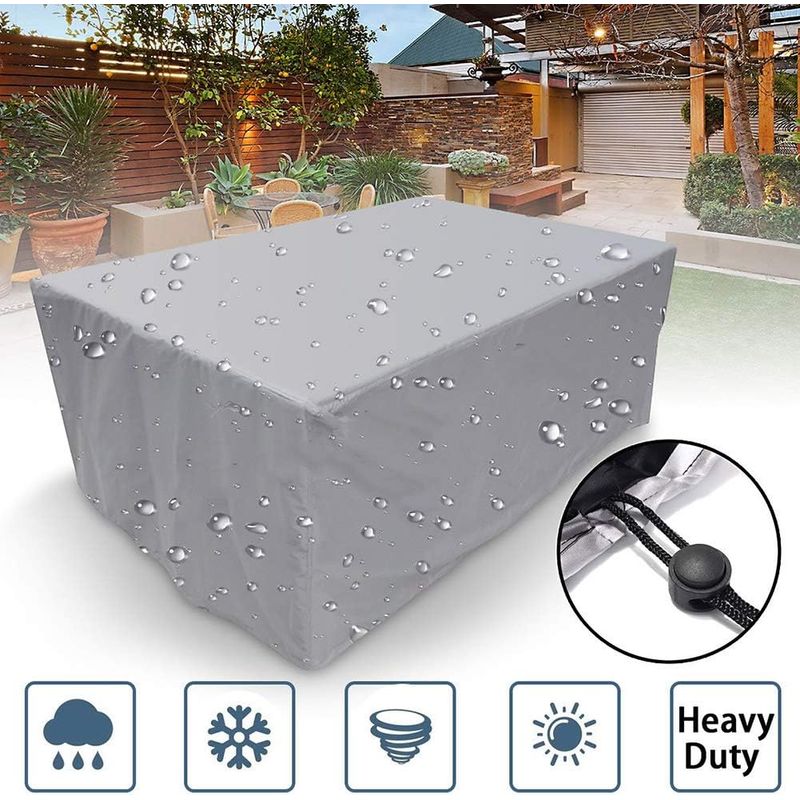Wasserdichte Gartenmöbelabdeckung Aus Oxford-gewebe – Uv- Und Schneeschutz – Maße: 86 X 86 X 36 Cm – Passend Für Terrassenmöbel