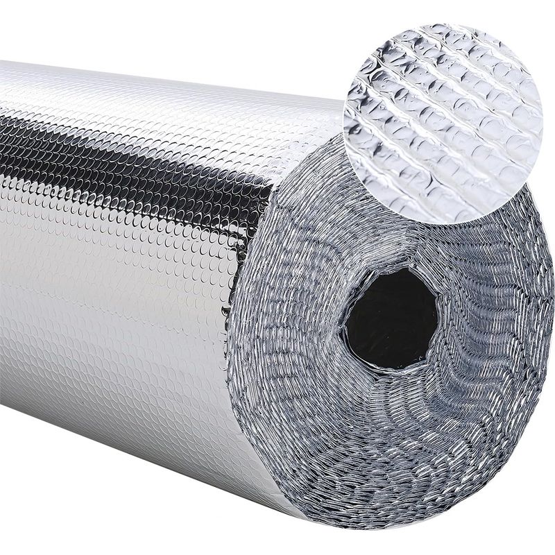 M X 0,6 M Aluminium-wärmedämmrolle – Reflektierende Heizkörperfolie – Reduziert Wärmeverlust – Einfache Montage
