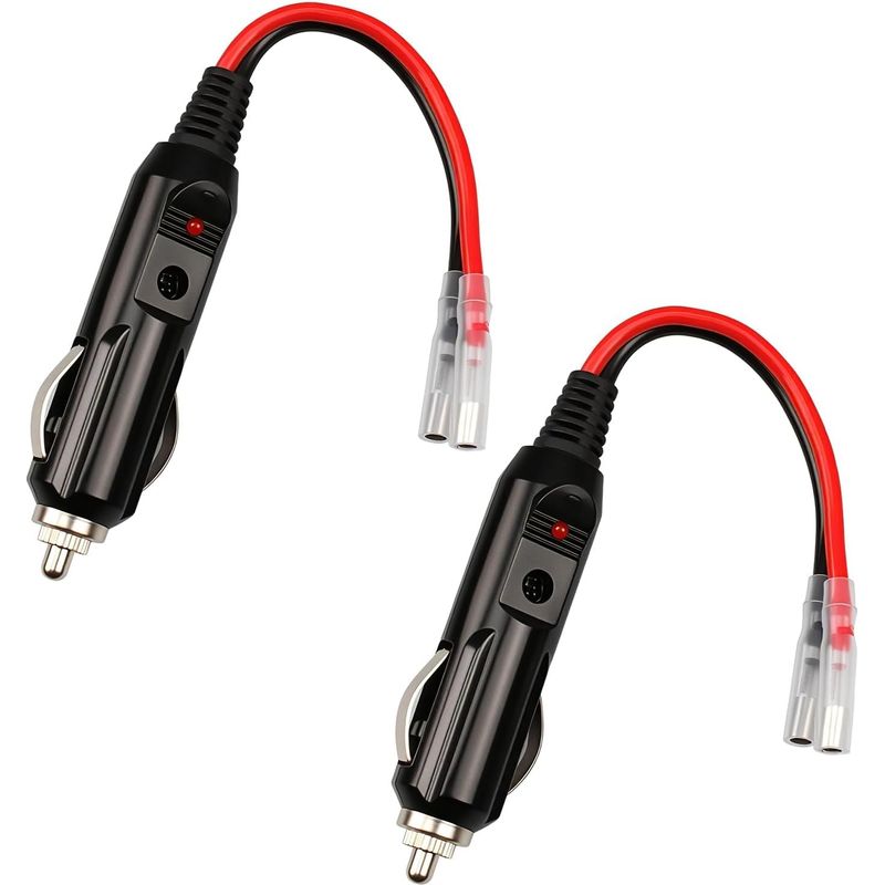 Stück Zigarettenanzünder-steckerkabel (männlich), Für Zigarettenanzünder Mit 16 Awg 12v/24v Universal-stromkabel, Für Auto-lkw-steckdose, Elektrische Kühlbox, Staubsauger