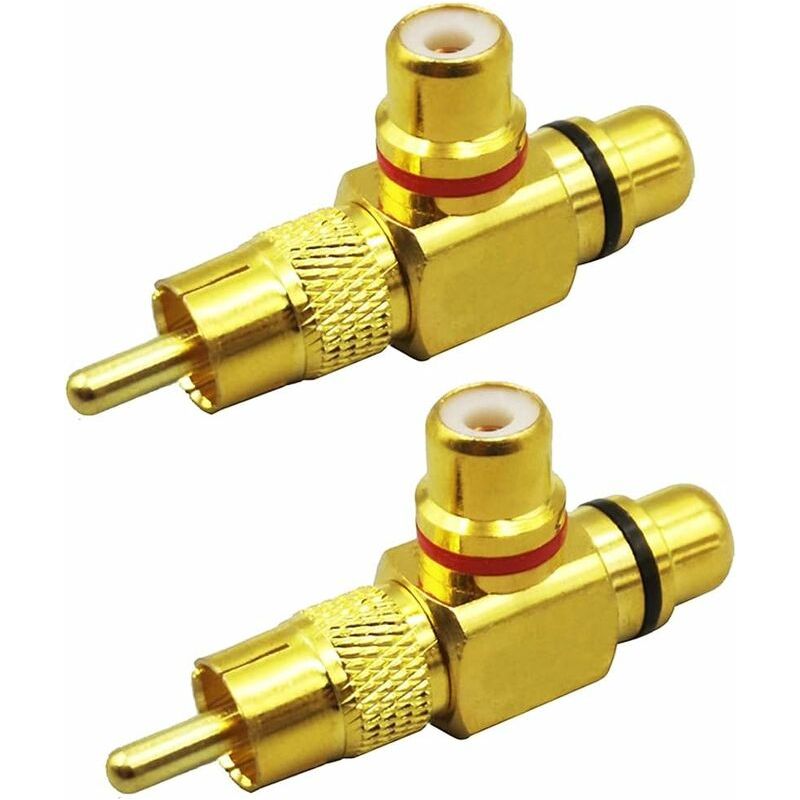 Stück Y-adapter Rca-splitter-adapter Rca-stecker Auf 2 Rca-buchsen