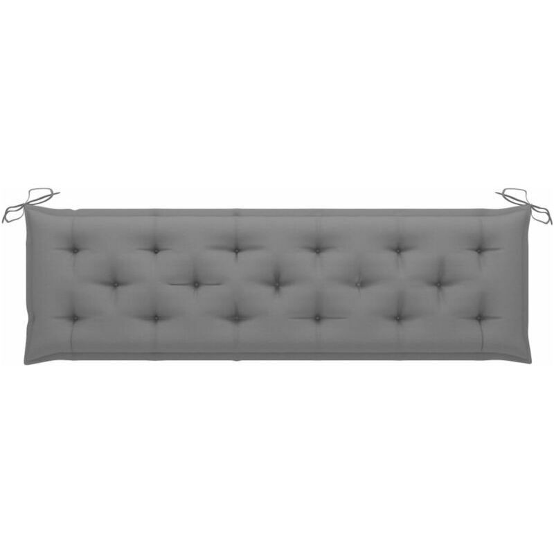 Graues Gartenbankkissen 180x50x7 Cm Stoff