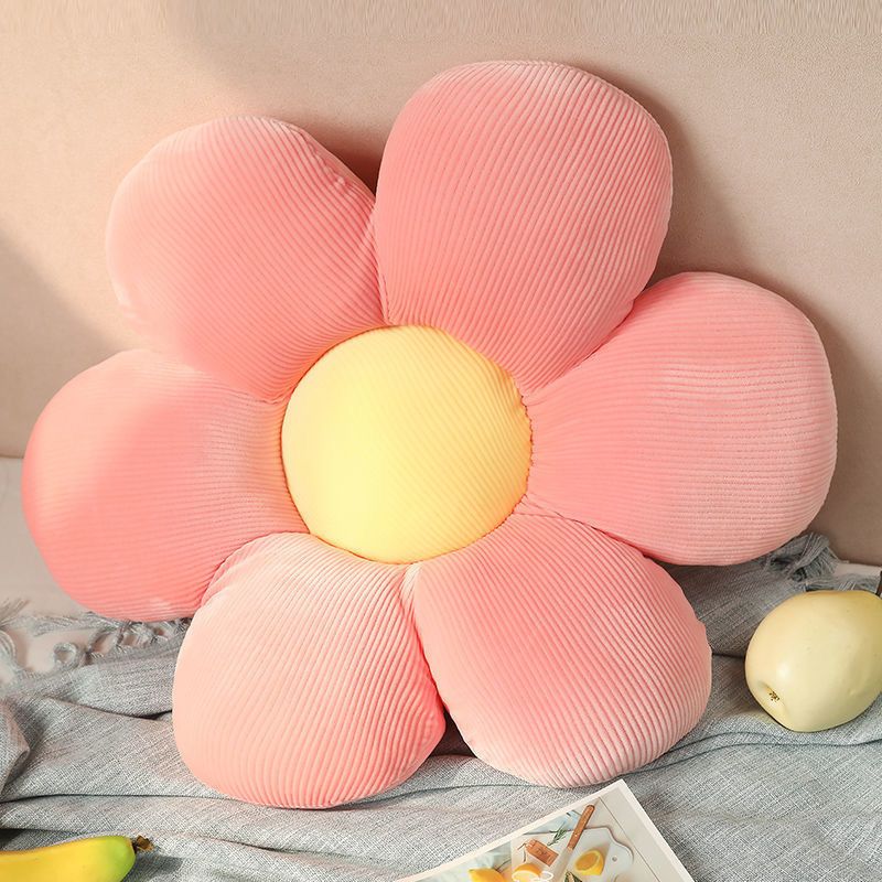 Blumenförmige Stuhlkissen, Bodenkissen, Bequeme, Weiche Sitzkissen, Tatami-kissen Für Garten, Wohnzimmer, Innen- Und Außendekoration (38x38cm, Rosa)