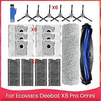 Ersatzzubehörset Für Den Staubsauger X8 Pro Omni: Hauptbürste, Hepa-filter Und Staubbeutel