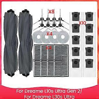 Ersatzteile Für Dreame L10s Ultra Gen 2/l30s Ultra Staubsauger: Hauptseitenbürste, Hepa-filter, Randbürste.