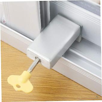 Verstellbarer Türanschlag, Verschiebbarer Sicherheitsmechanismus, Sicherheitsschloss, Kunststoff- Und Aluminiumschienen, Begrenzte Antirutsch-tür- Und Fensterriegel