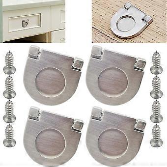 Set Mit 4 Unsichtbaren Edelstahlgriffen – Zubehör Für Schrank-, Schubladen- Und Küchenschranktüren – Inkl. Schrauben (35 Mm) – Griffe Für Küchenschrank- Und Schubladentüren