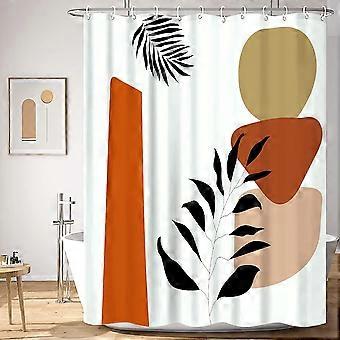 Moderner Duschvorhang Mit Kunstdruck, 180 X 200 Cm, Aus Polyester, Schimmelresistent, Wasserdicht Und Waschbar, Mit 12 Haken Für Das Badezimmer.