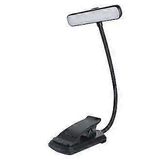 Wiederaufladbare Led-leselampe Mit Usb-anschluss Und Tischklemme, Drehbares Mini-nachtlicht, Tragbare Tischlampe