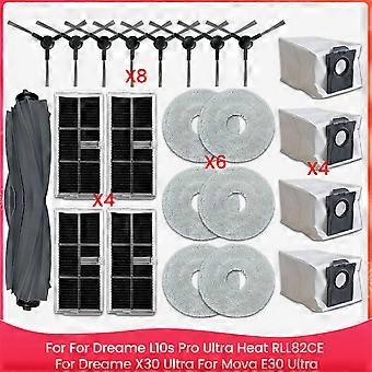 Für Dreame L10s Pro Ultra Heat Rll82ce, Dreame X30 Ultra, Mova E30 Ultra, Hauptseitenbürste, Hepa-filter