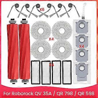 Zubehörsets Für Saugroboter 35a / Qr 798 / Qr 598: Hauptseitenbürste, Hepa-filter, Staubbehälter