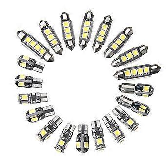 Set Mit 20 Led-lampen Für Die Fahrzeuginnenbeleuchtung (deckenleuchte, Kofferraumleuchte, Türleuchten, Kennzeichenbeleuchtung), Ultrahell, Canbus-fehlerfrei.