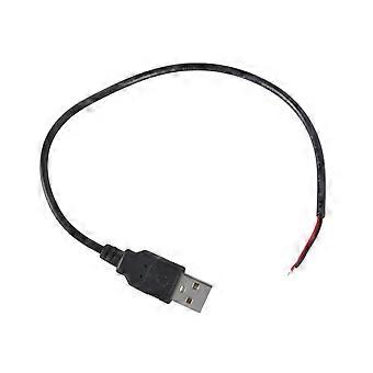 Usb-stecker Auf 2-poliges Verlängerungskabel, 2-poliges 22awg-stromkabel, Unterstützt 5v 3a Laden Für Diy-elektronik (50 Cm)