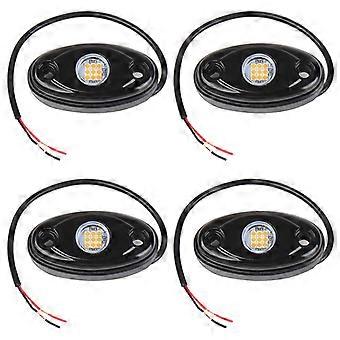 Set Mit 4 Ultrahellen, Wasserdichten 9-led-lampen Für Felsen, Geländewagen Und Andere Fahrzeuge.