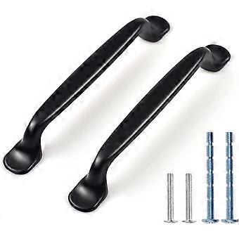 Set Mit 12 Schwarzen Küchengriffen, Schrankgriffen Und Schubladengriffen Mit Schrauben In 2 Größen, Perfekt Für Schlafzimmer-, Wohnzimmer- Und Kleiderschrankmöbel (96 Mm)