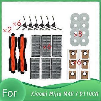 28-teiliges Set Für Den Xiaomi Mijia M40 / D110cn Saugroboter: Seitenbürste Mit Automatischer Entleerung, Hepa-filter Und Wischmopp.