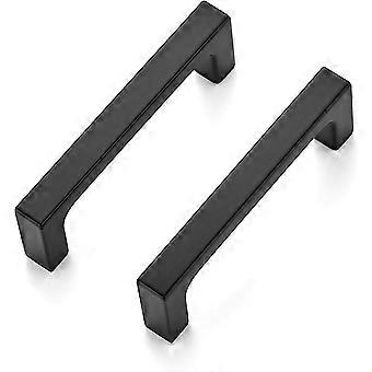 Packung Mit 30 Massiven, 7,6 Cm (3 Zoll) Großen Quadratischen Küchengriffen In Mattschwarz Für Möbel Und Schubladen.