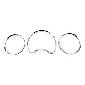 Set Mit 3 Armaturenbrett-zifferblattringen Für Mercedes-benz W210, W202 Und W208 (1996-1999)