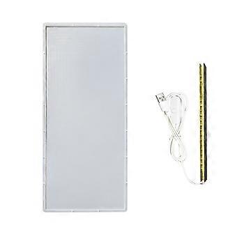 Quadratische Silikonformen Für Lampenfassungen Mit Integrierter Usb-lampe, Diy-nachttischlampenform, Harzform Für Heimdekorationen, Warmes Licht (warmes Licht)