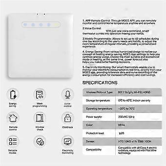 Zigbee Pilot Graffiti Temperaturregelung, Intelligenter Thermostat Für Heizung, Fernprogrammierungs-app Für Energieeinsparung. Intelligentes Heizen Mit Eigener App.