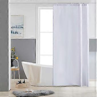 Weißer Duschvorhang (80 X 180 Cm), Schimmelresistent, Kleine Größe, Aus Polyester, Wasserdicht, Maschinenwaschbar.