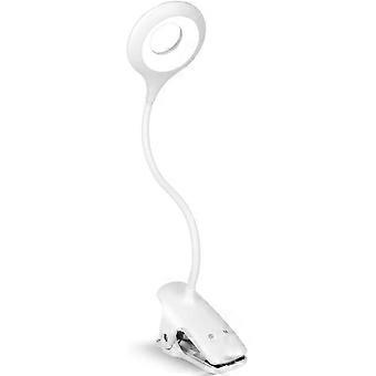 Intelligente Schreibtischlampe Mit Augenschonendem Leselicht, Stabiler Klemme Und Flexiblem Arm Für Büro, Schlafzimmer Und Kreative Hobbys (weiß, Mehrere Beleuchtungsmodi, Usb)