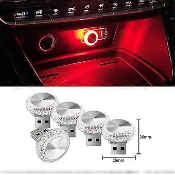 Packung Mit 10 Mini-usb-led-ambiente-autolichtern, Ideal Für Partys, Djs Und Fahrzeuge (universell).
