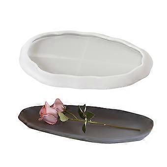 Robuste Ovale Silikonform, Ein Einzigartiges Und Elegantes Accessoire Für Die Inneneinrichtung Von Harz Und Beton (oval).