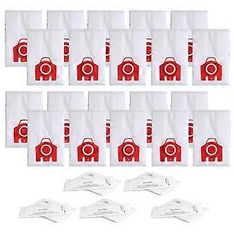 Packung Mit 20 Fjm 3d Hochleistungs-ersatzstaubbeuteln Für Kanisterstaubsauger Der Serien S200, S300, S600, S4, S6 Compact, C2 Und C1.